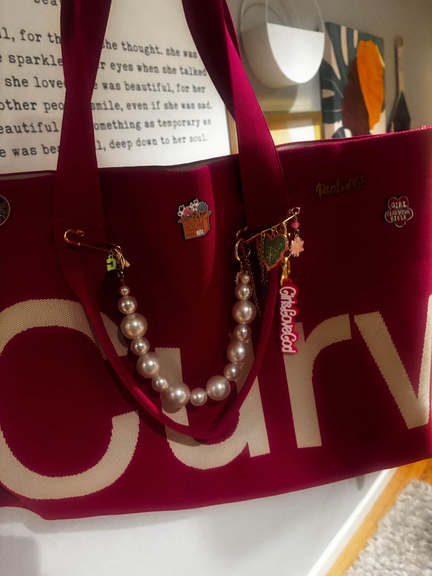 The Girls Love God Bag Charm