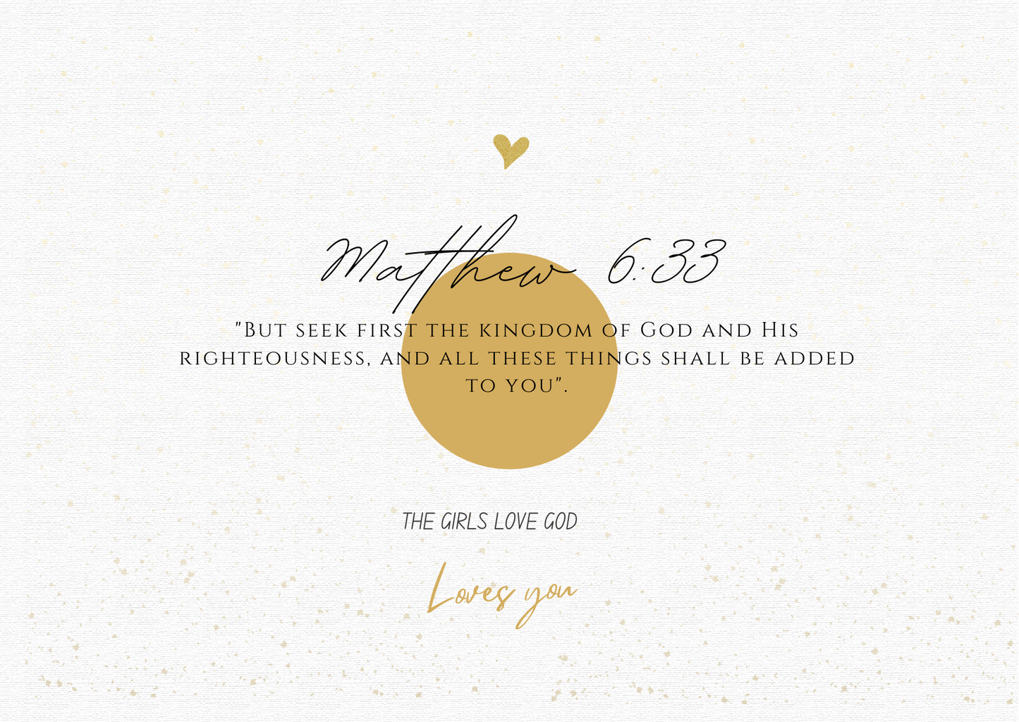 Seek God First Necklace