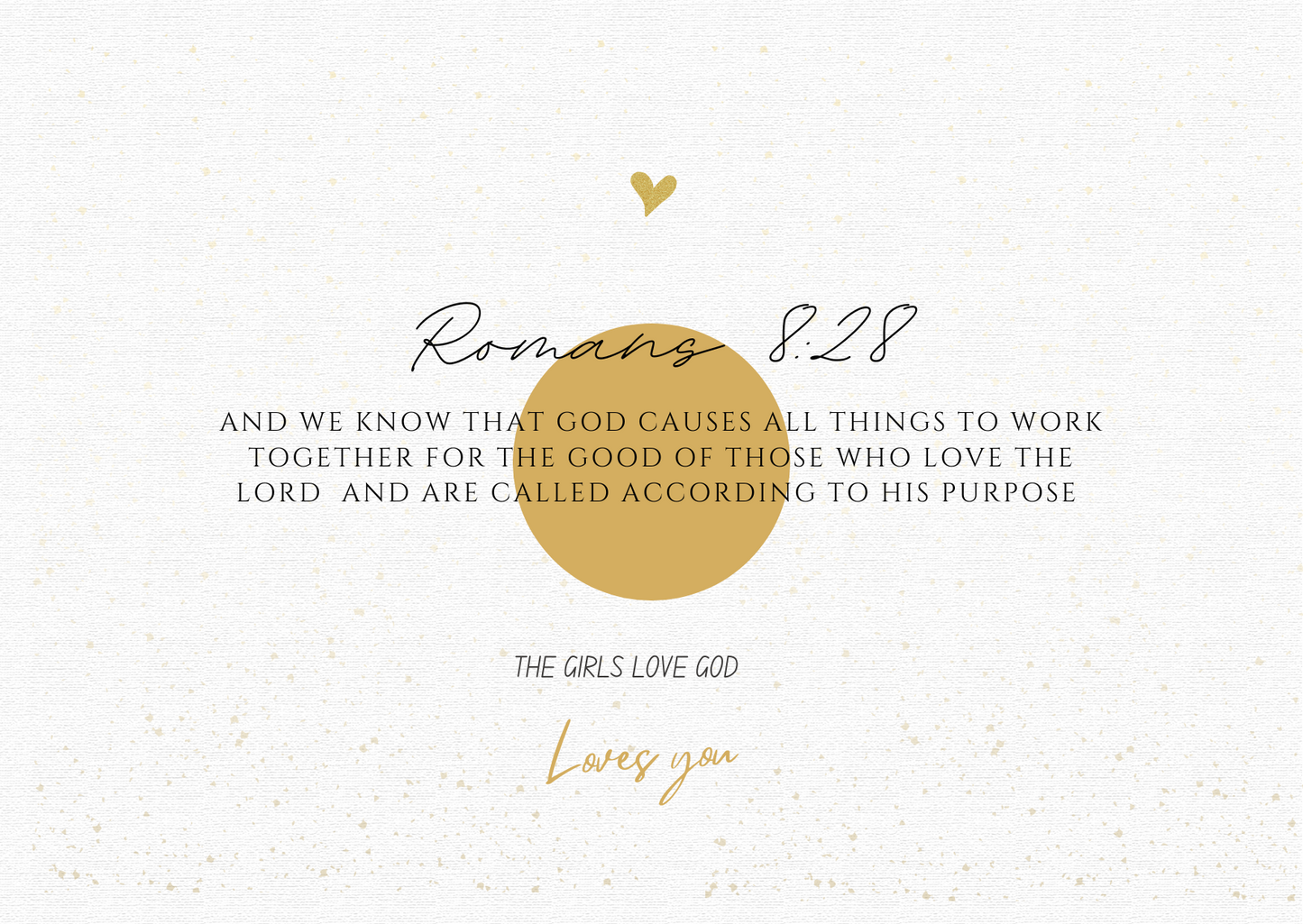 Romans 8:28 Medium Print Bangle