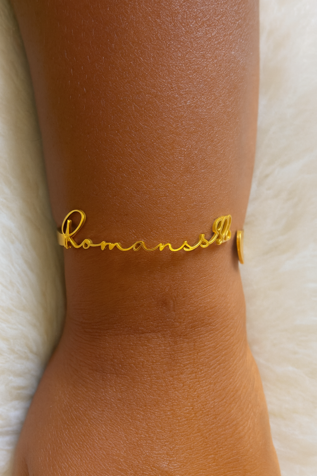 Romans 8:28 Smal Print Bangle