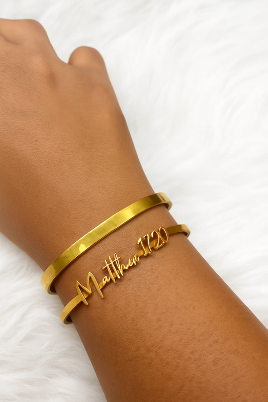 Matthew 17:20 Medium Print Bangle