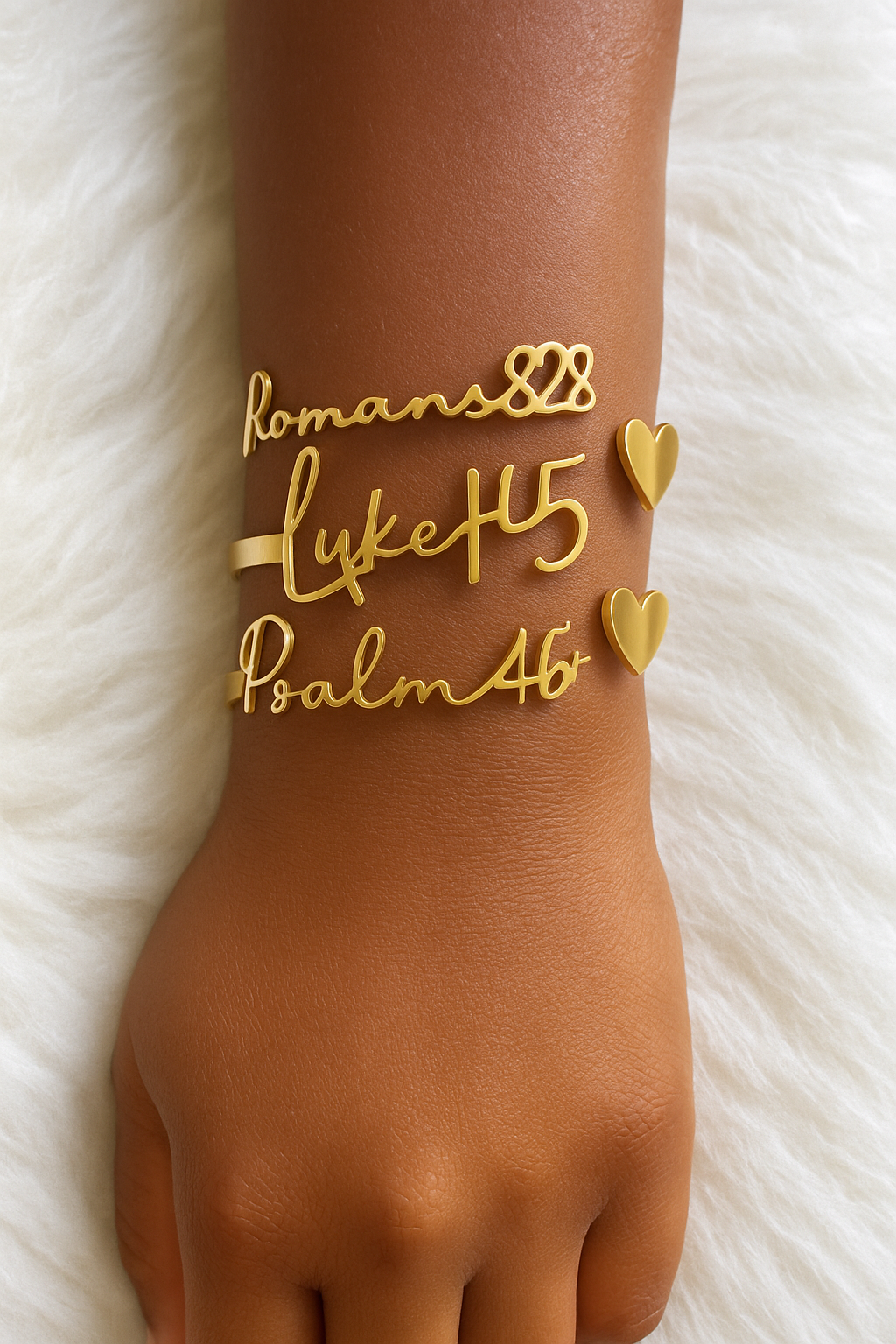 Luke 1:45 Large Print Bangle