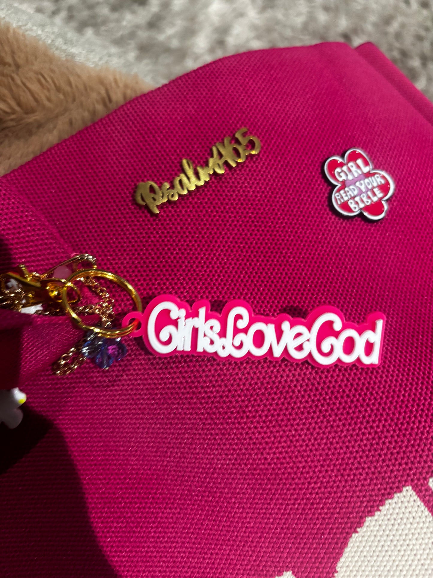 The Girls Love God Bag Charm