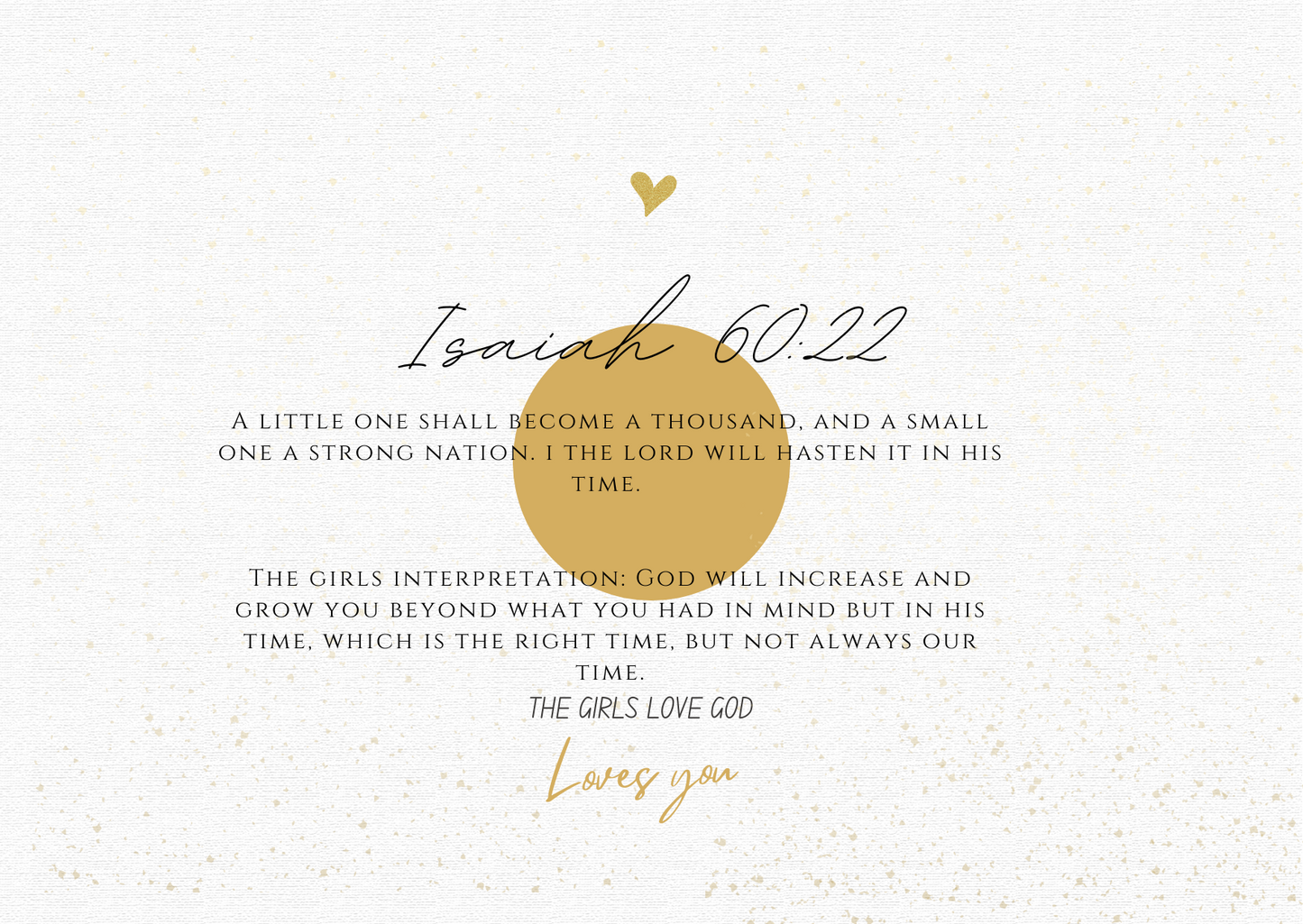 Isaiah 60:22 Medium Print Bangle