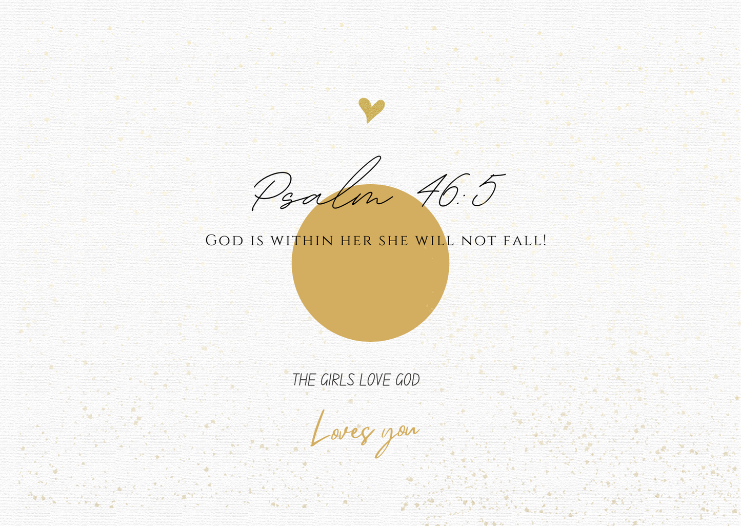 Psalms 46:5  Small Print bangle